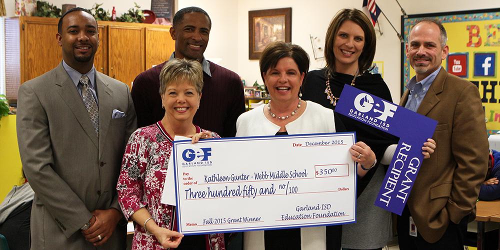 Fall 2015 Education Foundation Grant Winners Garland Education